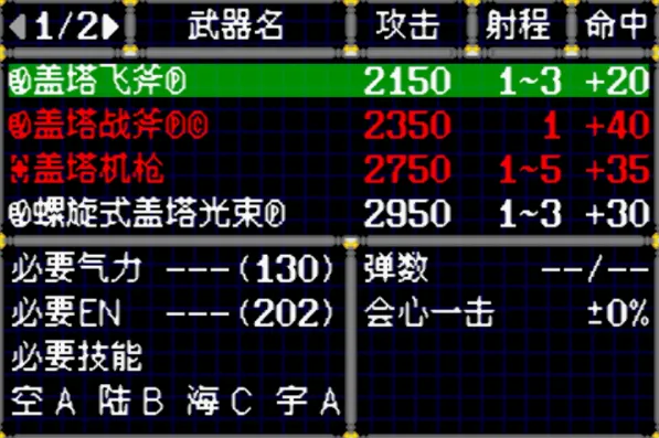 超级机器人大战D（汉化版 整合VisualBoyAdvance模拟器）